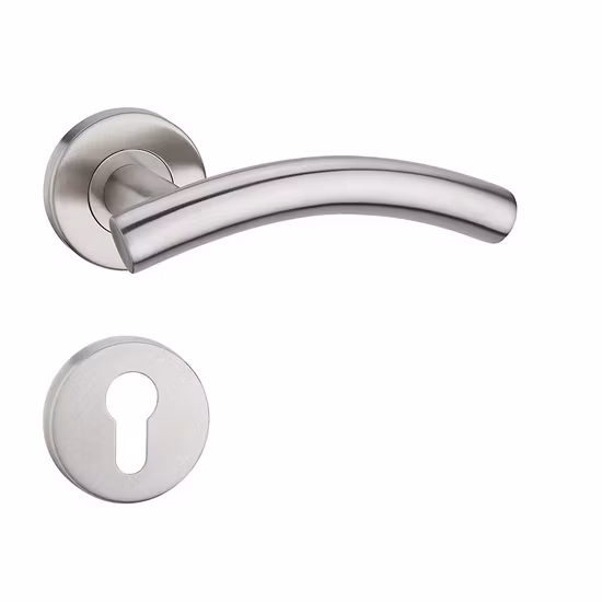 Levier avec poignée de porte de conception ronde mince et contemporaine moderne