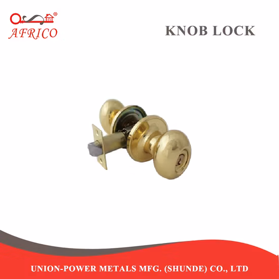 Serrure de porte d'entrée à clé, bouton tubulaire, 5518pb, style tulipe